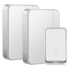 AURTEC Wireless Chime, Wireless Bell, 1 Transmitter, 2 Receivers, Doorbell,