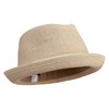 Men's Paper Braid Fedora Hat - Sand Heather L
