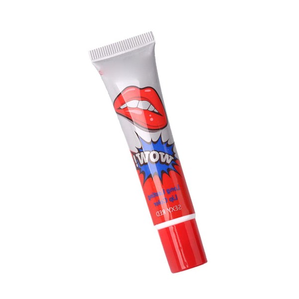 Magic Tattoo Lip Gloss Set, Lip Tattoo Lipstick for Peel-Off Lips Magic Magic Colour Durable Waterproof Tattoo Magic Colour Peel Off Mouth Shield Tint Lip Gloss (Sexy Red)