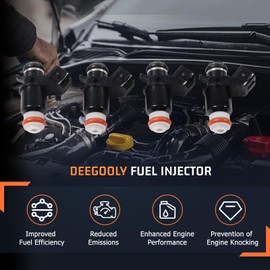 DEEGOOLY 15710-10G00 4Pcs Fuel Injectors Fit for Suzuki GSX-R1000 GSXR1000 2003-2006 Replace for 15710-14G00 1571010G00 1571014G00