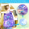 ZLYERT 3Pcs Backpack for Girls, 16.5" Seahorse Backpacks Set for
