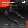 A-Premium 2 x Front Outer Tie Rod Ends, Compatible with