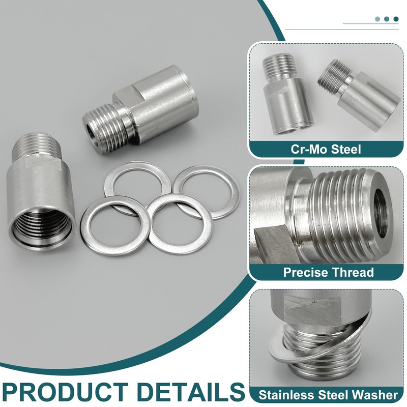 1 Pair Chrome-Molybdenum Steel Bicycle Pedal Extender, Extended Pedal Spacer