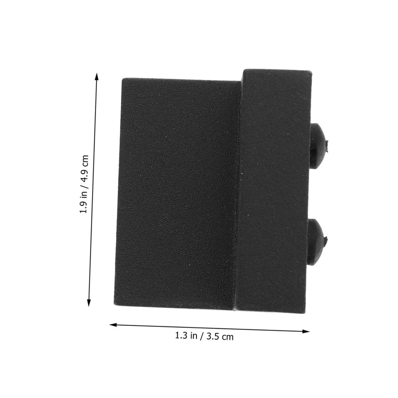 TEHAUX Flat Track Barn Door Stop Durable Zinc Alloy Sliding