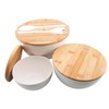 ECOWAY Salad Bowls Set of 3 with Lid & Serving