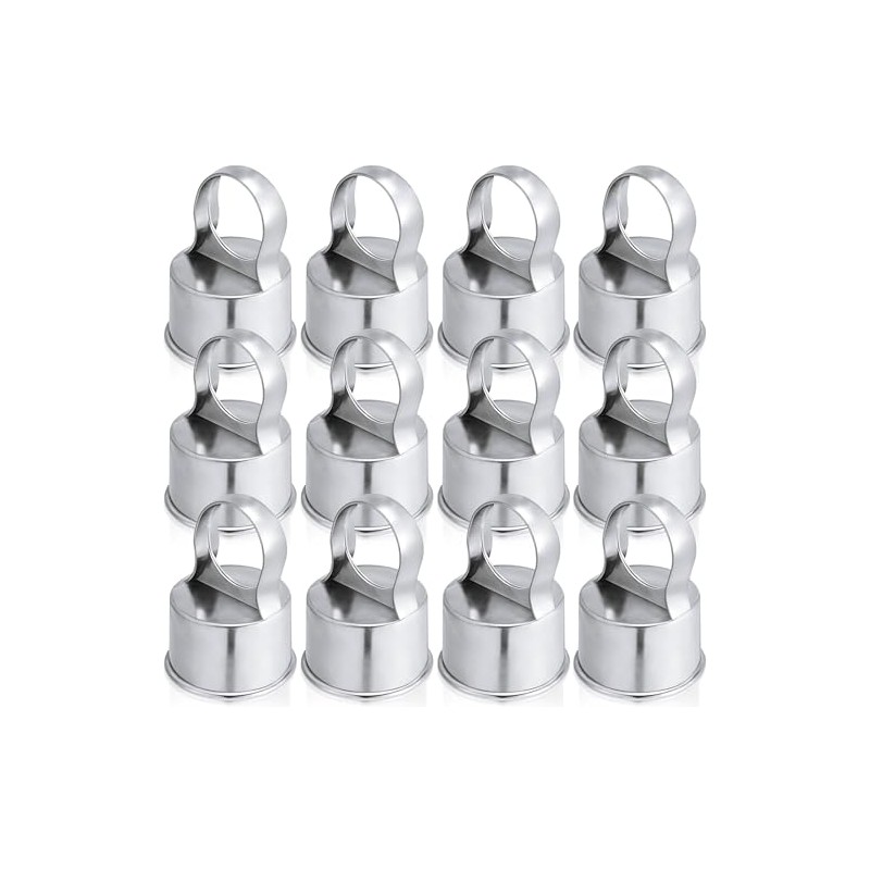 Therwen 12 Pack Chain Link Fence Ring Cap for 2-3/8"