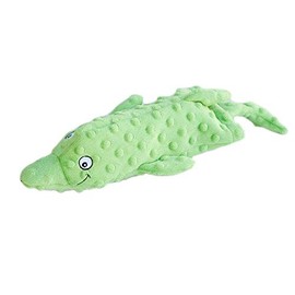 ZippyPaws Deluxe Water Bottle Crusherz - No Stuffing Plush Dog Toy (Dolphin)