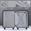 MGOB 24 Suitcase with Spinner Wheels Hard Shell, Lightweight PC