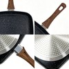 YYJINGYOU 11 inch Nonstick Grill Pan for Steak, Granite Coating