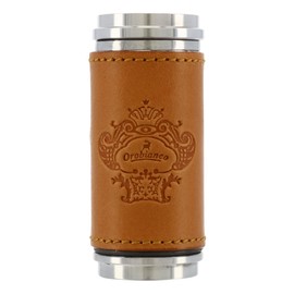 Orobianco ORA-001 Men's Portable Ashtray, Stylish, Genuine Leather, Made in Japan, Orobianco Ashtray, Cowhide Leather, Camel