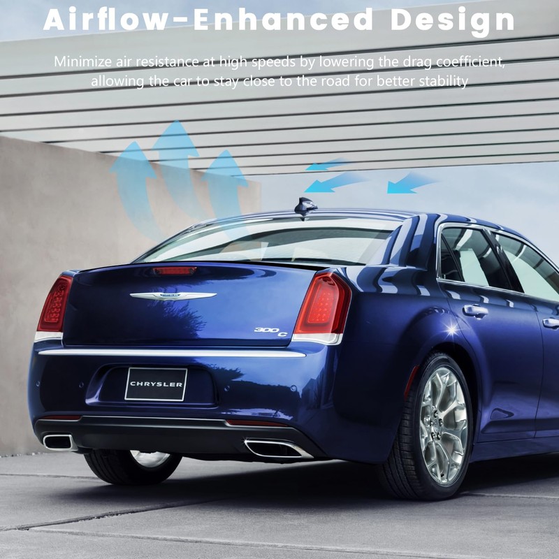 Spoiler for 2011-2023 Chrysler 300 Without Drilling ABS Rear Trunk