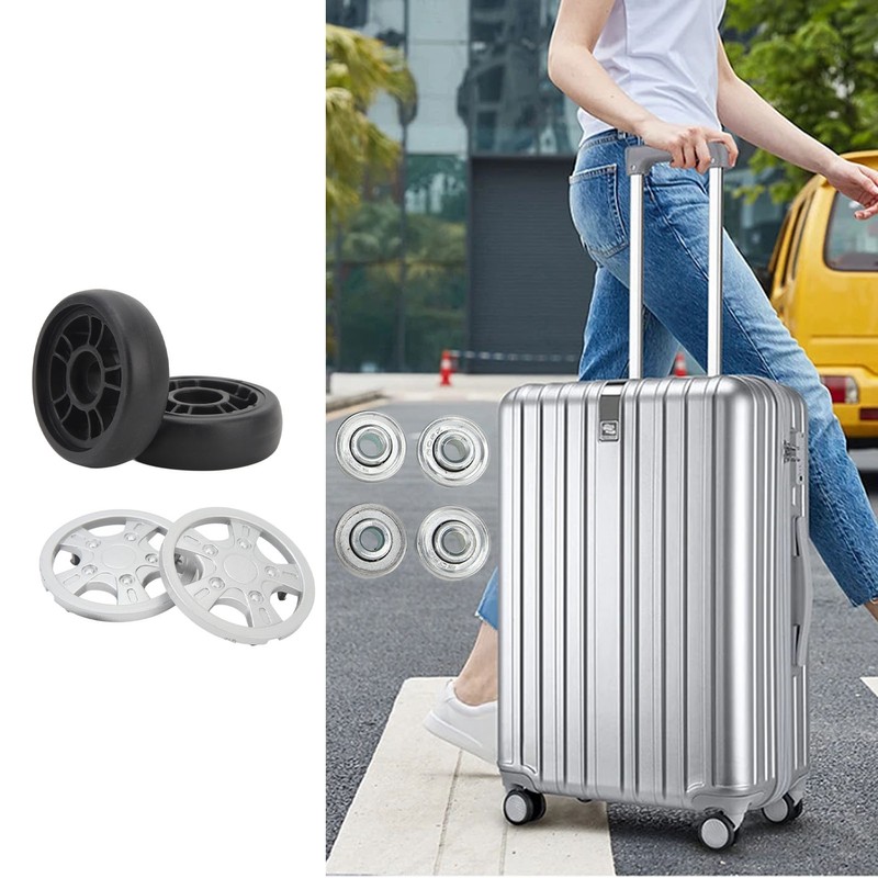 4 Set Luggage Wheels Rotating Flexible Luggage Suitcase Replacement Wheels