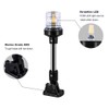 Sebnux White LED Fold Down Boat Stern Light Boat Anchor