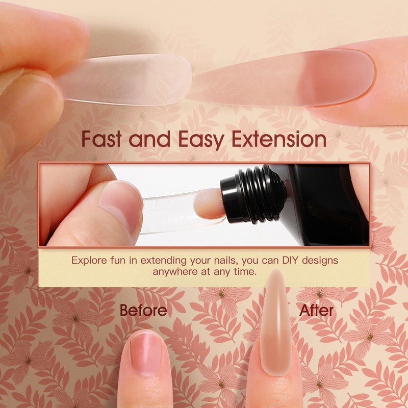 ROSALIND 60ml Poly Nail Extension Gel, Rouge Poly Gel Neutral
