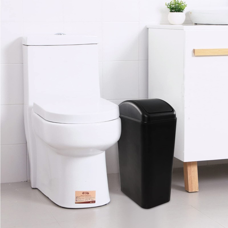 Pekky Plastic Commercial Trash Can, Small Waste Bin 14 Liter