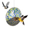 Topadorn Hanging Bird Feeder Mosaic Circle Birdfeeder for Wild Bird