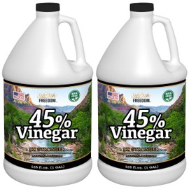 Nature's Freedom 45% Concentrated Vinegar, 2 Gallon - Dilutes to 18 Gallons - 9x Strength Multi-Purpose Solution