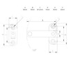 Door Bolt Swivel Lock Stainless Steel Groove 8 for 30