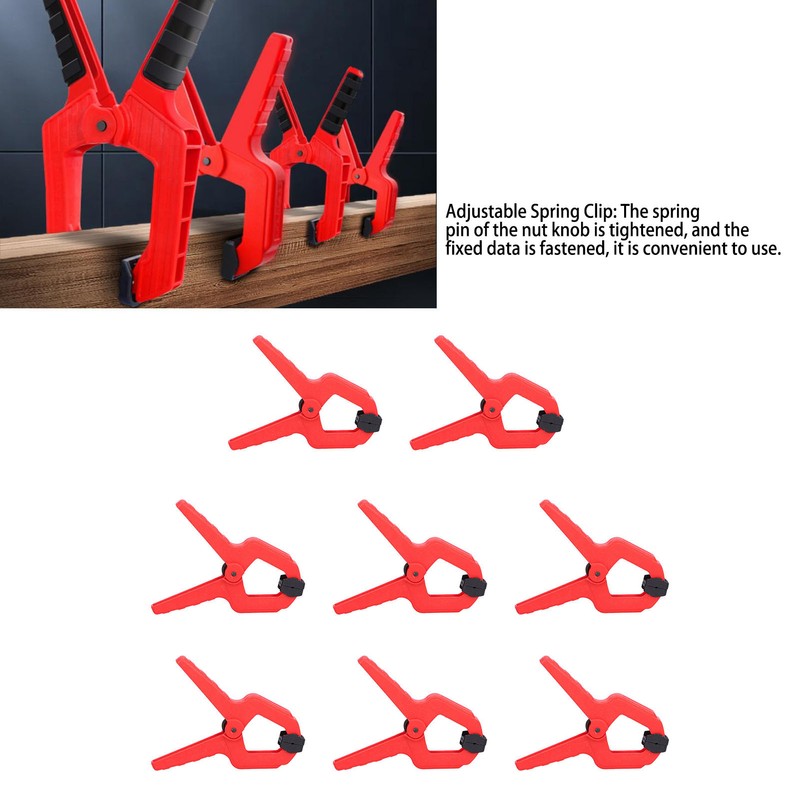 8Pcs Professional Spring Clamps Practical Woodworking Clip for Woodworking Photography