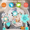 Lynncare Adjustable Arch Bassinet Toys for Infant & Toddlers, Stroller
