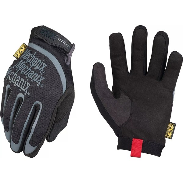 Mechanix Wear: Utility Work Gloves w/Secure Fit (Men, Black, Large)