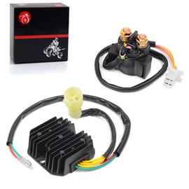 Voltage Regulator Rectifier & Starter Relay Solenoid Compatible with Honda 300FW Fourtrax 300 TRX300 TRX300FW 1993-2000 31600-HC5-970 35850-HC4-000