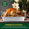 E-far Roasting Pan, 16 x 11.5 Inch Stainless Steel Turkey