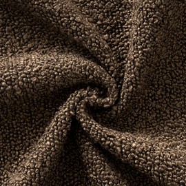 Woaboy Pack of 2 18x18 Inch Decorative Boucle Throw Pillow Covers Textured Square Pillowcaes Accent Solid Cozy Soft Cushion Covers Home Decor for Sofa Couch Living Room Home Decor,Chocolate