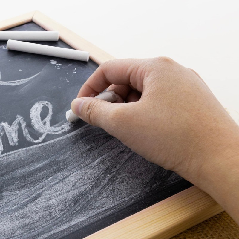 BAZIC White Chalk, Standard Size Blackboard Chalkboard Chalks, Great Game