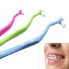 HRASY Orthodontic Toothbrush Small Tuft Toothbrush Tiny Compact Interspace Brush