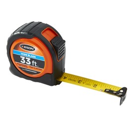 Keson PG181033WIDEV Short Tape Measure with Nylon Coated Steel Wide Blade (Graduations: 1/10, 1/100 & ft, in, 1/8), 1-3/16-Inch by 33-Foot