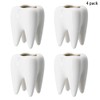 YOFIT Modern Style Teeth Pots Ceramic Flower Pot, White Succulent