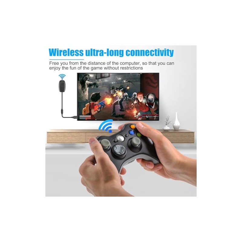 Adaptador Receptor USB Inalámbrico para Juegos Compatible con Mandos 360