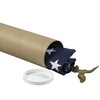 BOX USA BP4042KHD Heavy-Duty Mailing Tubes with Caps, 4" x