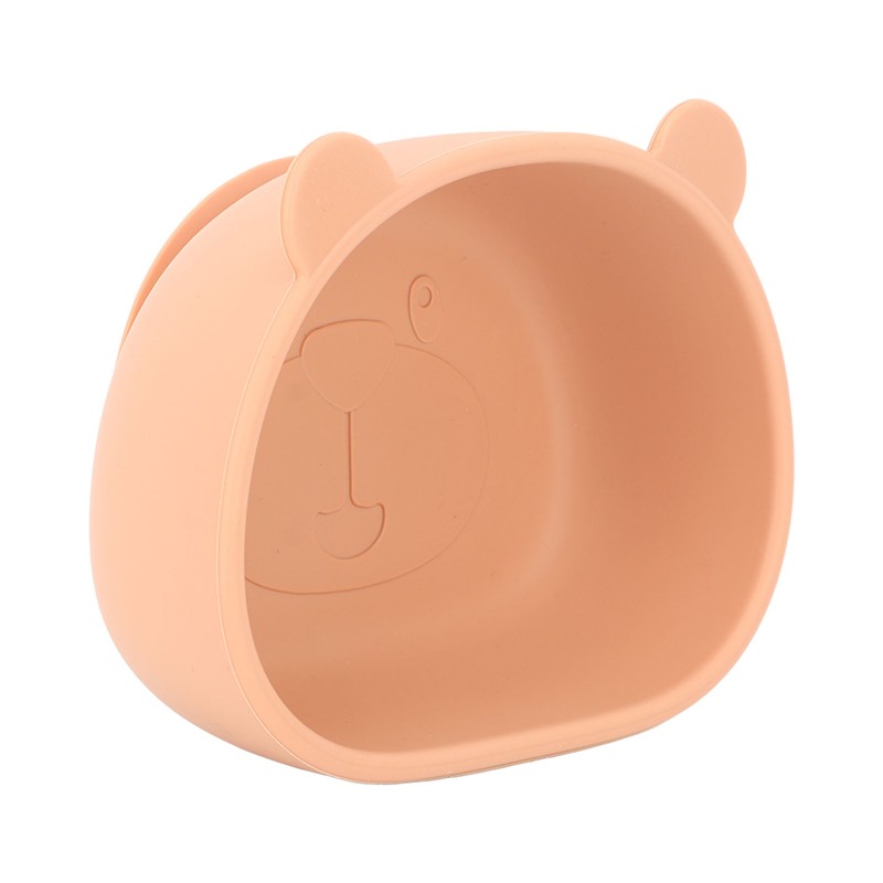 4pcs Children Plate Utensils Set Silicone Suction Bowls Set Toddler