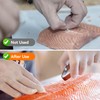 2Pcs Fish Bone Tweezers Set, Professional Stainless Steel Flat and