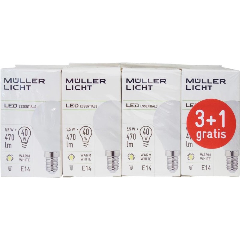 Müller-Licht LED EEK A+ (A++ - E) E14 Tropfenform 5.5W