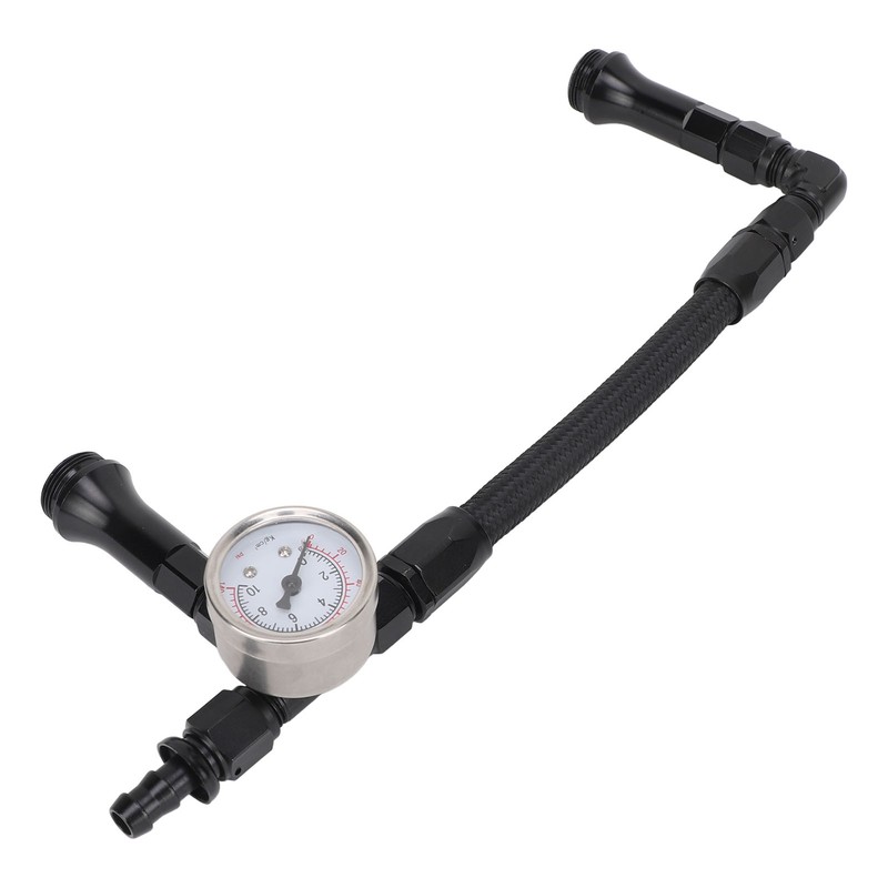 Fuel Line with Pressure Gauge Dual Feed Smooth Fuel Flow