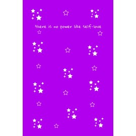 There Is No Power Like Self-Love: Beautiful Violet with Cute Little Stars Journal Notebook, 120 Pages (116 Lined) - 6 x 9 inches, Wonderful Gift Idea for Women, Girls and Teenage Girls