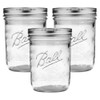Ball Wide Mouth Glass Mason Jars with Lids and Bands,