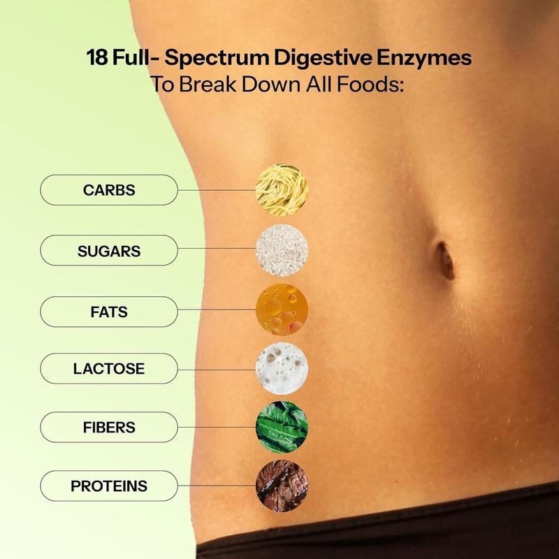 HUM Nutrition Flatter Me Digestive Enzymes, 60 Capsules