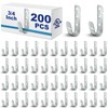 Gisafai 200 Pcs Cable Support J-Hook, 3/4 Inch Metal Garage