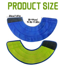 1pc Blue and Green Soft Dog Cone Recovery Collars & Cones After Surgery for Medium Large Dogs,Comfy Collars to Stop Licking,Adjustable,Dog Collars