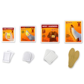 Body Toe Warmer with Adhesive Provide 8 Hours Heating, Instant Hand Warmers 10 Packs Disposable and 7 Pairs Air Activated Insole Foot Warmers Long Lasting Safe Natural Odorless Keep Hand Foot Warm