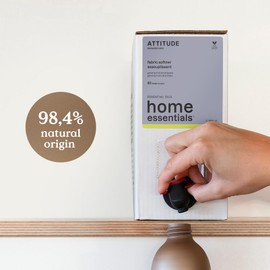 ATTITUDE Laundry Fabric Softener Liquid, Vegan Detergent, Plant Based, HE Washing Machine Compatible, with Essential Oils, Geranium and Lemongrass, 80 Loads, 67.6 Fl Oz (Pack of 4)