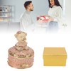 Pig Hinged Jewelry Box Hollow Design Cute Appearance Hand Painted