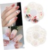 Healvian Pearl Bow Nail Charms Replaceable Nail Art Accessories for