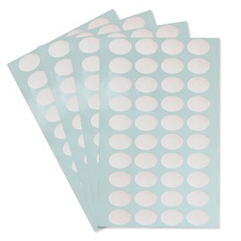 Tamper-Resistant Security Seals, Oval, Matte, Silver, Japanese Seal, Self-Sealing, Tamper-Prevention, 0.6 x 0.9 inches (16 x 23 mm), 160 Sheets