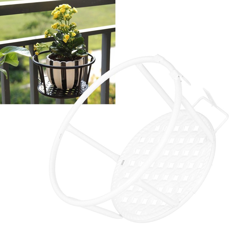 Iron Hanging Baskets Flower Pot Holder Hanger for Outdoor Balcony