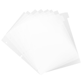 OHPHCALL Ring Binder Dividers Tabs Separator Page for Notebook Dividers for Notebook Frost Surface Student-Friendly